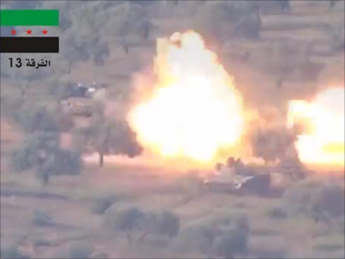 ‪استهداف دبابتين لقوات النظام بإدلب في وقت سابق‬ استهداف دبابتين لقوات النظام بإدلب في وقت سابق (ناشطون)
