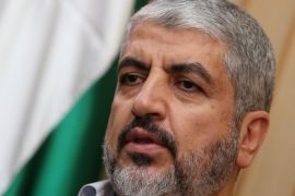 Islamist Hamas movement chief Khaled Meshaal speaks during an interview with the AFP in the Qatari capital Doha, on August 10, 2014. 'Durable truce must lead to lifting Gaza blockade' said Meshaal. AFP PHOTO / AL-WATAN DOHA / KARIM JAAFAR == QATAR OUT ==