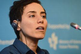 Iranian mathematician Maryam Mirzakhani speaks during a news conference after the awards ceremony at the International Congress of Mathematicians 2014, in Seoul August 13, 2014. Mirzakhani on Wednesday became the first woman to be awarded the Fields Medal, mathematics' equivalent to the Nobel Prize. The professor at Stanford University in California was among four Fields Medal recipients at the International Congress of Mathematicians held in Seoul, and the first female among the 56 winners since the prize was established in 1936. REUTERS/Song Eun-seok/News1 (SOUTH KOREA - Tags: SOCIETY EDUCATION HEADSHOT PROFILE TPX IMAGES OF THE DAY) ATTENTION EDITORS - NO SALES. NO ARCHIVES. FOR EDITORIAL USE ONLY. NOT FOR SALE FOR MARKETING OR ADVERTISING CAMPAIGNS. THIS IMAGE HAS BEEN SUPPLIED BY A THIRD PARTY. IT IS DISTRIBUTED, EXACTLY AS RECEIVED BY REUTERS, AS A SERVICE TO CLIENTS. SOUTH KOREA OUT. NO COMMERCIAL OR EDITORIAL SALES IN SOUTH KOREA