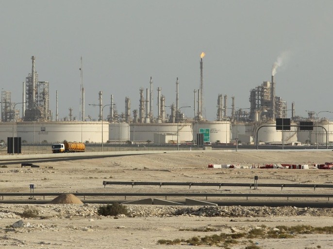 UMM SA'ID, QATAR - OCTOBER 30: A petroleum refinery of Qatar Petroleum stands on October 26, 2011 near Umm Sa'id, Qatar. Qatar is ranked 16th in countries with the biggest oil reserves and 3rd in natural gas reserves.