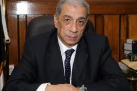 A photograph made available on 29 June 2015 shows Egypt's Prosecutor General, Hisham Barakat, at his office in Cairo, Egypt, 10 July 2013. Egypt's Prosecutor General, Hisham Barakat, was injured on 29 June 2015 when a bomb blast hit his convoy. Two of his guards and a civilian were also injured in the incident on Barakat's route between his office and home which left at least five cars destroyed. EPA/TAHSEEN BAKR / ALMASRY ALYOUM EGYPT OUT *** Local Caption *** 51478062 *** Local Caption *** 51478062