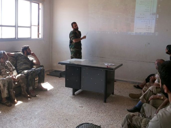 اجتماع عسكري لغرفة عمليات فتح حلب - المكان بريف حلب الشمالي -