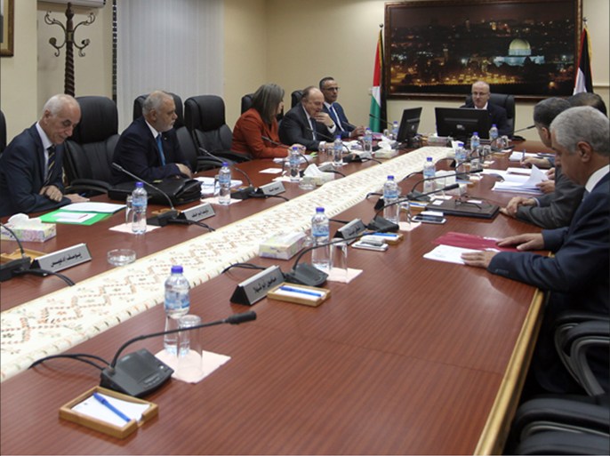 مجلس الوزراء الفلسطيني- صورة اجتماع الحكومة الفلسطينية (من موقعها على الإنترنت )