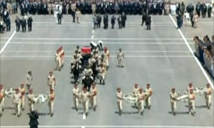 تشييع النائب العام المصري في جنازة عسكرية