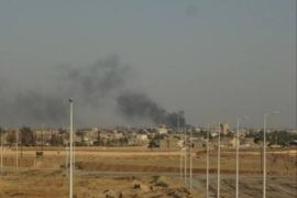 الحسكة - سوريا - 3062015 تصاعد الدخان جراء المعارك المندلعة في الحسكة (وكالة أنباء هاوار)