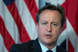 GARMISCH-PARTENKIRCHEN, GERMANY - JUNE 07: Britain's Prime Minister David Cameron speaks during a bilateral meeting with U.S. President Barack Obama at the summit of G7 nations at Schloss Elmau on June 7, 2015 near Garmisch-Partenkirchen, Germany. In the course of the two-day summit G7 leaders are scheduled to discuss global economic and security issues, as well as pressing global health-related issues, including antibiotics-resistant bacteria and Ebola. Several thousand protesters have announced they will seek to march towards Schloss Elmau and at least 17,000 police are on hand to provide security.