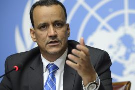 United Nations Special Envoy for Yemen Ismail Ould Cheikh Ahmed, speaks during a press conference about the Geneva Consultations on Yemen, at the European headquarters of the United Nations, in Geneva, Switzerland, 19 June 2015.