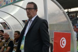 Tunisia's coach Georges Leekens attends the 2015 African Cup of Nations group B football match between Zambia and Tunisia in Ebebiyin on January 22, 2015. AFP PHOTO / KHALED DESOUKI