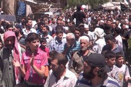 المظاهرات في غوطة دمشق الشرقية حزيران 2015