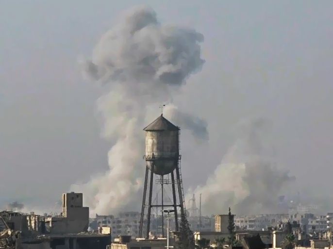 قصف عنيف على حي جوبر شرق دمشق
