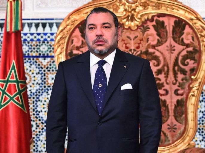 The Morocco King Mohammed VI (L), prepares to deliver a speech as he celebrates his 16th year of rule on Throne Day, Rabat, Morocco, 30 July 2015. In a speech delivered by Mohammed VI, the King noted that more needed to be done to assist the the poor and marginalized in the country.