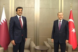 أمير قطر الشيخ تميم بن حمد آل ثاني يلتقي الرئيس التركي رجب طيب أردوغان