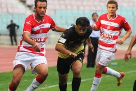 تونس ـ نوفمبر 2012 ـ مباراة النادي الإفريقي والنادي البنزرتي ضمن الدوري الممتاز في تونس