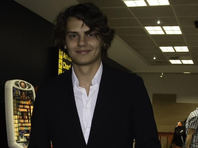 MANCHESTER, UNITED KINGDOM - JULY 2: Turkish striker Enes Unal arrives at Manchester Airport in United Kingdom on July 2, 2015. The eighteen year old Turkish national arrived tonight ahead of a medical with British Premiership league soccer club Manchester City in the morning. Unal earned his first international cap at senior level on 31 March 2015 in a 2G1 friendly victory against Luxembourg at the Stade Josy Barthel.
