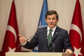 ANKARA, TURKEY - JULY 30: Turkish Prime Minister and Justice and Development (AK) Party's leader Ahmet Davutoglu speaks during his party's Extended Provincial Presidents Meeting in Ankara, Turkey, on July 30, 2015.