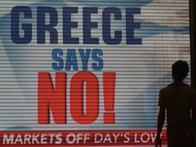 هبوط حاد في مؤشرات الأسهم في آسيا وأستراليا بعد استفتاء اليونان (الفرنسية)
