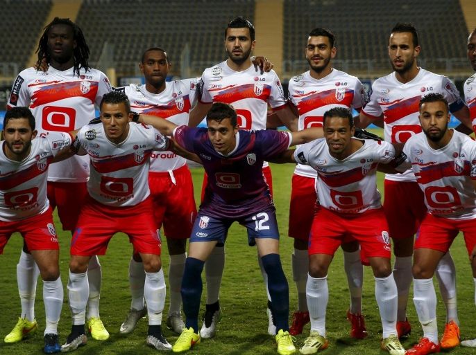 Morocco's Moghreb Tetouan players pose for a photograph before the start of their CAF Champions League soccer match against Egypt's Al-Ahly at Petro Sport stadium in Cairo, May 2, 2015. REUTERS/Amr Abdallah Dalsh