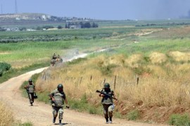KILIS, TURKEY - JULY 01: Turkish soldiers patrol the border between Turkey and Syria in Kilis's Elbeyli district, Turkey on July 01, 2015.