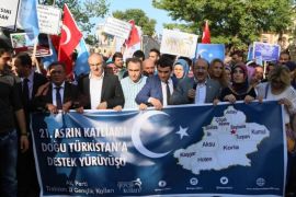 احتجاجات بتركيا على ممارسات الصين بحق الإيغور