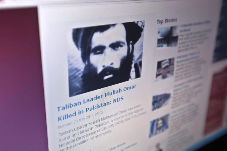 The Tolonews website runs a story on its front page reporting about the news of the death of Taliban leader Mullah Mohammad Omar in Kabulin this May 23, 2011, file photo. The White House received a letter last year purported to come directly from Mullah Omar, the reclusive leader of the Taliban, asking the United States to deliver militant prisoners whose transfer is now at the heart of the Obama administration's bid to broker peace in Afghanistan. The unusual message kicked off a debate within the administration about whether it was truly authored by the mysterious one-eyed preacher believed to be directing the Taliban from hiding in Pakistan -- and its meaning for U.S. efforts to forge a negotiated end to America's longest war.