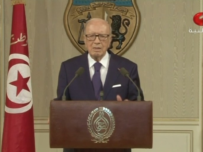 كلمة الرئيس التونسي باجي قائد السبسي حول إعلان حالة الطوارئ في البلاد