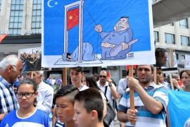 وقفة احتجاجية في بلجيكا ضد تقييد بكين صيام مسلمي "تركستان الشرقية"