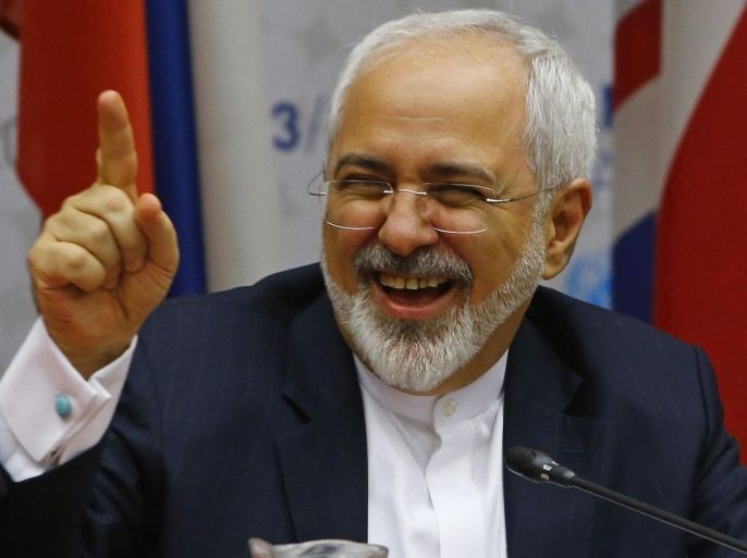 Iranian Foreign Minister Mohammad Javad Zarif reacts during a plenary session at the United Nations building in Vienna, Austria July 14, 2015. Iran and six major world powers reached a nuclear deal on Tuesday, capping more than a decade of on-off negotiations with an agreement that could potentially transform the Middle East, and which Israel called an "historic surrender". REUTERS/Leonhard Foeger