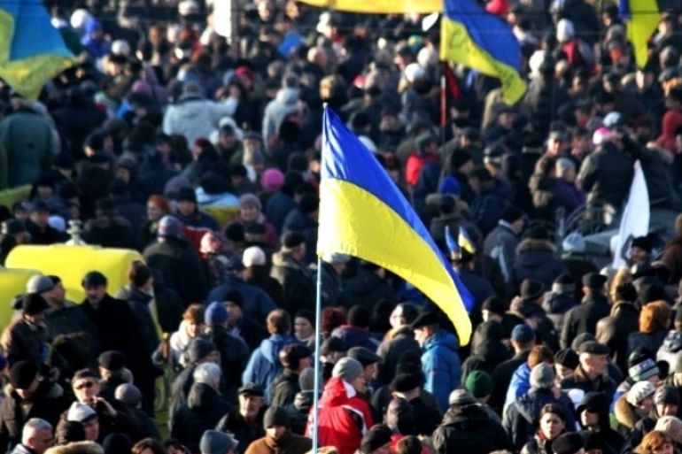 مظاهرات في شوارع أوكرانيا