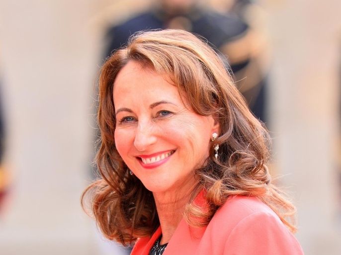 PARIS, FRANCE - JULY 16: Minister of Ecology, Sustainable Development and Energy of France Segolene Royal arrives for a state dinner for Mexican President Enrique Pena Nieto at the Elysee Palace in Paris, France on July 16, 2015.