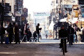 أحد شوراع مدينة دوما التي يسيطر عليها جيش الإسلام بغوطة دمشق الشرقية