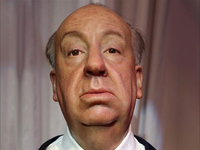 OLLYWOOD, CA - JANUARY 06: A wax figure of director Alfred Hitchcock is displayed at Madame Tussauds on January 6, 2014 in Hollywood, California.
