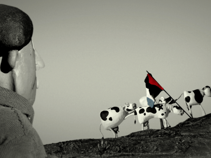 مشهد من فيلم المطلوبون الـ 18 للمخرج الفلسطيني عامر الشوملي