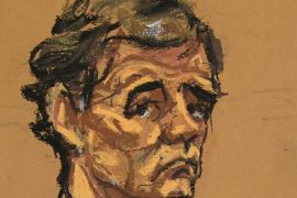 Defendant Alejandro Burzaco is seen in a courtroom sketch in federal court in Brooklyn, New York July 31, 2015. Burzaco, an Argentine businessman who was one of 14 people indicted in a corruption case that has roiled the soccer world's governing body FIFA, pleaded not guilty in a U.S. court on Friday. REUTERS/Jane Rosenberg FOR EDITORIAL USE ONLY. NOT FOR SALE FOR MARKETING OR ADVERTISING CAMPAIGNS. NO ARCHIVES. NO SALES