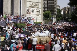صورة لمظاهرات عمال مصر أمام نقابة الصحفيين يوم الاثنين 10 أغسطس
