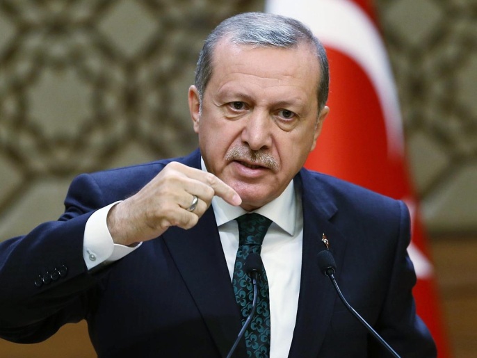 أردوغان أكد أن بلاده لن تلزم الصمت حين ينتهك أمن حدودها (الأوروبية)
