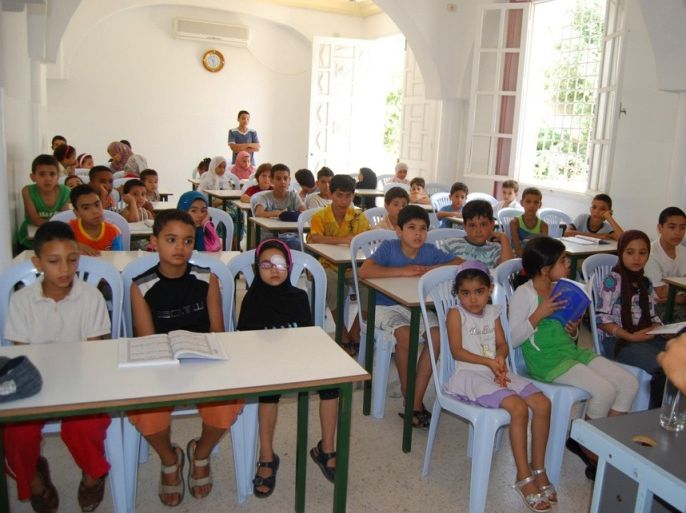 إحدى المدارس القرآنية-العمران- العاصمة تونس أغسطس 2015