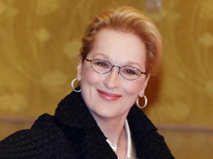 FILE - In this March 5, 2015, file photo, Actress Meryl Streep arrives for a photocall for her film "Into the Woods" in Tokyo. No actor or actress can match Streep’s 19 Academy Award nominations, and only Katharine Hepburn has bested her three Oscars for acting. So maybe it’s conceivable that Streep’s letter on Tuesday, June 23, to each member of Congress can somehow revive the Equal Rights Amendment, politically dormant since its high-water mark four decades ago. (AP Photo/Shuji Kajiyama, File)