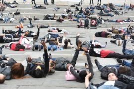 فعالية مؤسسة قصة رابعة في ساحة الطرف الأغر في لندن