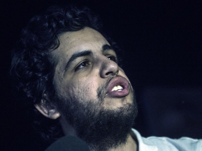 الزميل عبد الله الشامي بوم الإفراج عنه - الفرنسية