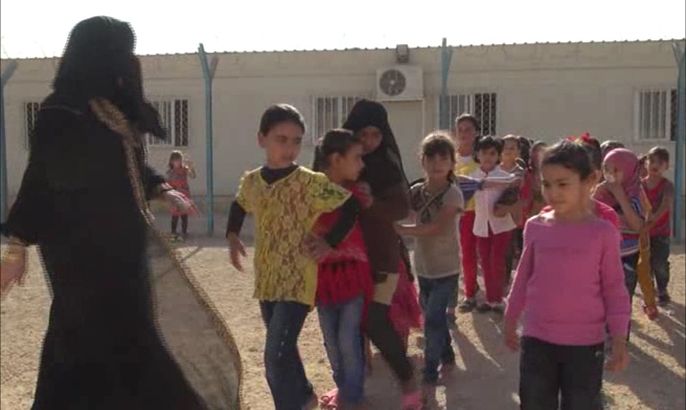 عودة التلاميذ إلى المدارس في مخيم الزعتري بالأردن