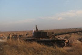 الفوعة-ريف إدلب-19 سبتمبر أثناء تقدم مقاتلي جيش الفتح ياتجاه بلدة الفوعة الموالية للنظام