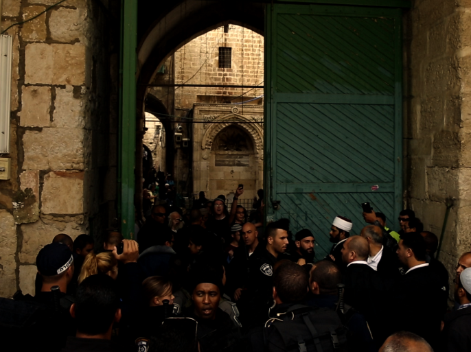 اقتحامات المستوطنين الإسرائيليين للمسجد الأقصى في نفس توقيت تفريغ المسجد من المسلمين الفلسطينيين
