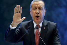 Turkey's President Tayyip Erdogan addresses a conference in Ankara, Turkey, September 3, 2015. Turkish President Tayyip Erdogan called on Thursday for developed countries, notably in Europe, to be more sensitive on the immigration crisis, saying he did not consider the way some European countries classify refugees as humane. In a speech at a conference in Ankara, Erdogan also said that terrorism was the biggest threat to the economy and a growing problem on which Western nations were not showing enough sensitivity. REUTERS/Umit Bektas
