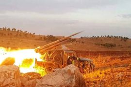 المعارضة السورية استهدفت القوات النظامية في سهل الغاب براجمات الصواريخ