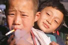 Despite years of campaigning by health activists China is the world’s largest consumer of cigarettes and smokers can be spotted everywhere even in schools and hospitals Photo Getty Images