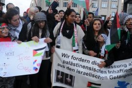 تظاهرة ببرلين منددة بالجرائم الإسرائيلية اكزتوبر 2015