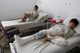 Wounded Afghan boys, who survived a U.S. air strike on a Medecins Sans Frontieres (MSF) hospital in Kunduz, receive treatment at the Emergency Hospital in Kabul October 8, 2015. The U.S. air strike in Afghanistan that killed at least 22 patients and staff at the Medecins Sans Frontieres hospital wasn't the first time the escalating war has affected an aid-run medical facility. There have even been instances since. Foreign aid workers and Afghan colleagues shaken by the weekend tragedy in Kunduz, one of the worst incidents of its kind in the 14-year war, say increased violence around the country makes it harder to provide basic services in a country where NGOs help provide the vast majority of healthcare. To match Insight AFGHANISTAN-HEALTH/VIOLENCE REUTERS/Mohammad Ismail