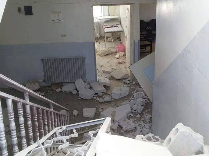 دمار واسع خلفته الغارات الروسية على مستشفى أورينت في إدلب