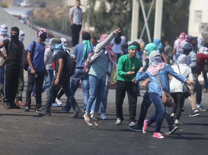 جانب من مواجهات طلبة جامعة بيرزيت مع الاحتلال في الأيام الأخيرة- تصوير ميرفت صادق