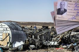 صورة نشرها تنظيم الدولة حول تفجير الطائرة الروسية بمصر